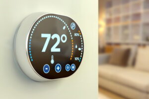 smart-thermostat-on-wall-in-home